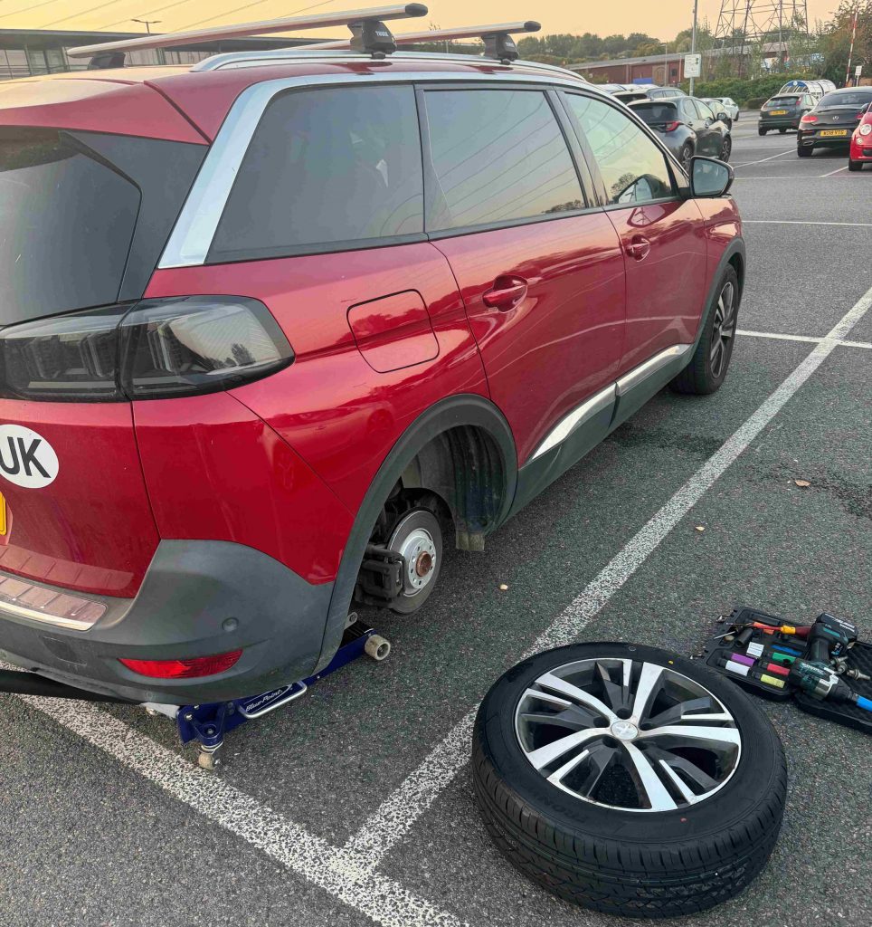 Our Locking Wheel Nut Removal Service